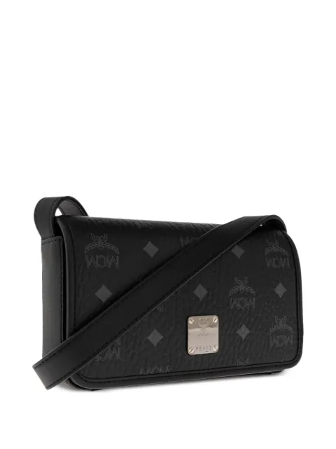 MCM Aren Visetos cross body bag Black MXZGSTA01BK