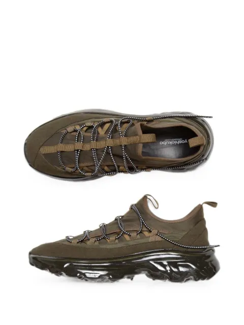 Yoshiokubo Jello MT chunky-sole lace-up sneakers Green YKS25901