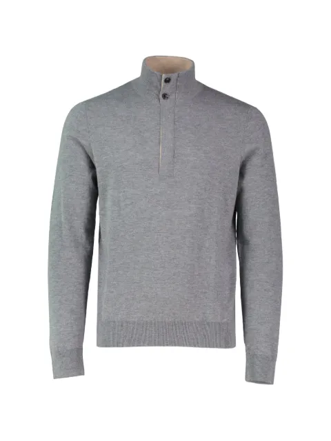 Pal Zileri button-up high-neck top Grey 9B3M0M342RM706