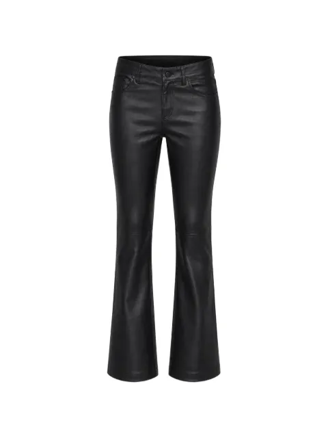 AG Jeans Sophie leather flared trousers Black W0020196JBLA