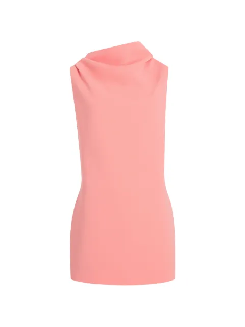 KHAITE Astor draped cowl-neck mini dress Pink 56354231