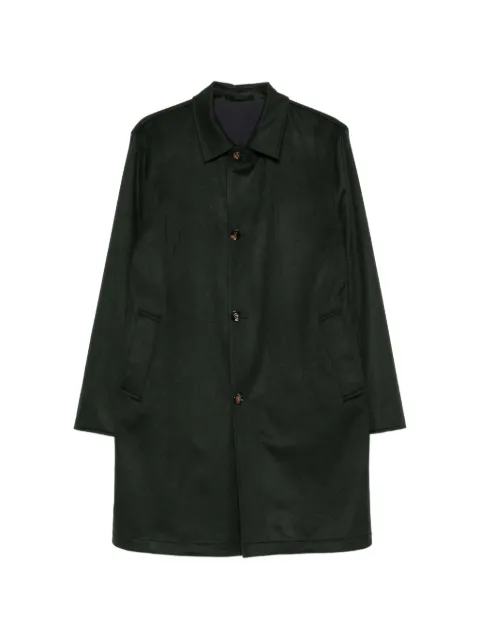 Kired single-breasted buttoned coat Green WPEAKW681801100N