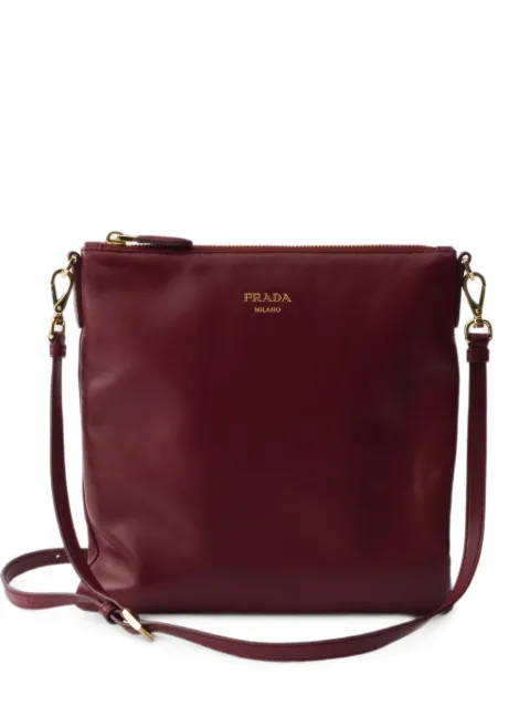 Prada nappa-leather mini shoulder bag Red 1BH233VOOO2DX8