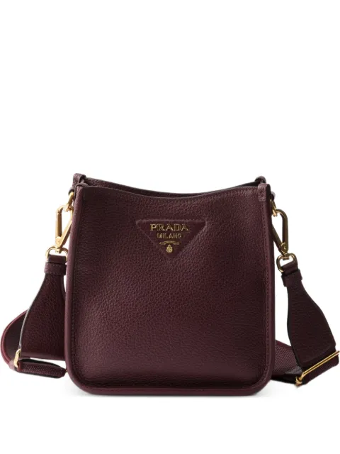 Prada mini leather shoulder bag Red 1BH191V7NO2DKV