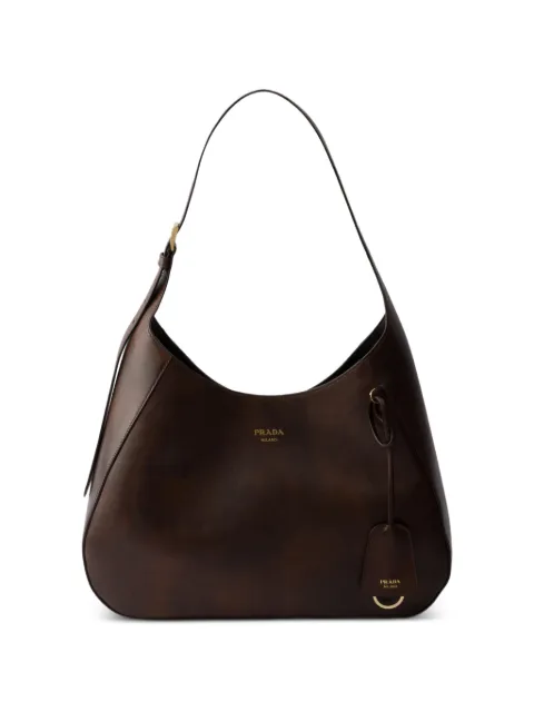 Prada Boogie large leather bag Brown 1BC299VOOO2ZRN