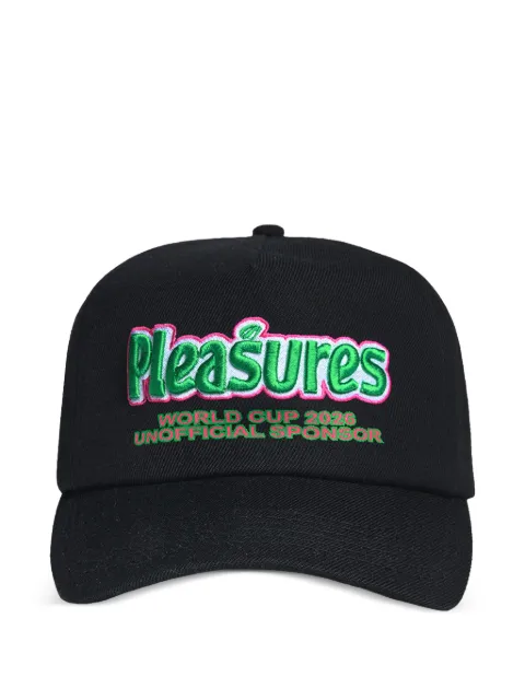 Pleasures embroidered baseball cap Black P26SU032