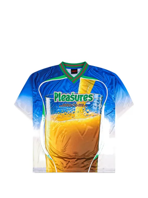 Pleasures OJ graphic-print T-shirt Blue P26SUWC003
