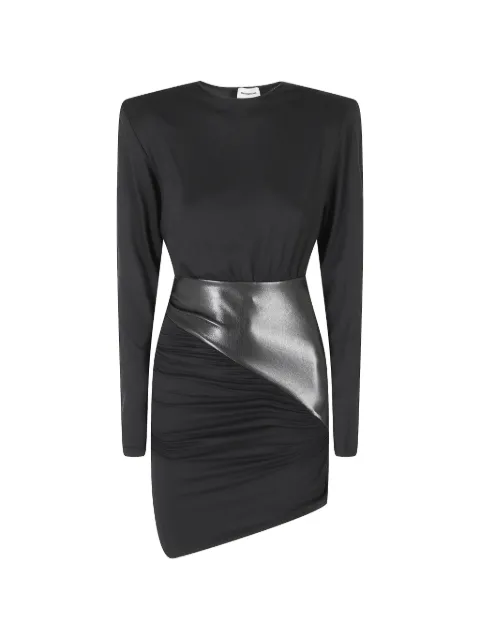 THE ANDAMANE Ursula ruched mini dress Black T200119ATJV053