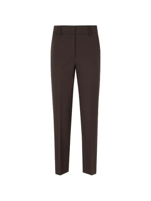 Seventy pressed-crease tailored trousers Brown PT0709180003