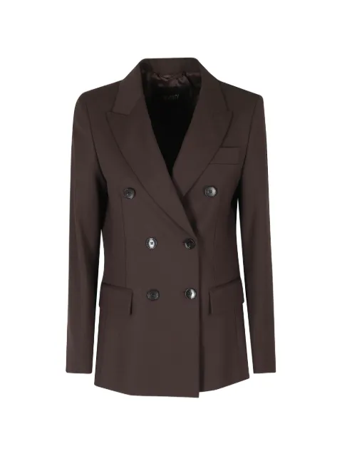 Seventy double-breasted peaked-lapels blazer Brown GI073610180003