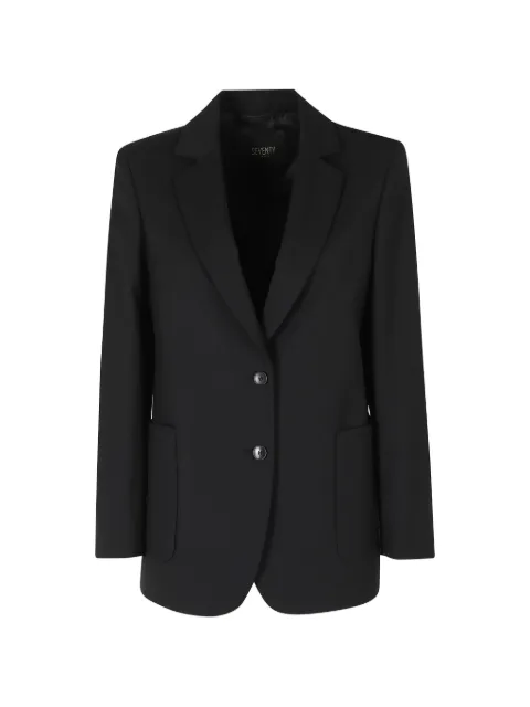 Seventy single-breasted patch-pocket blazer Black GI094670180003