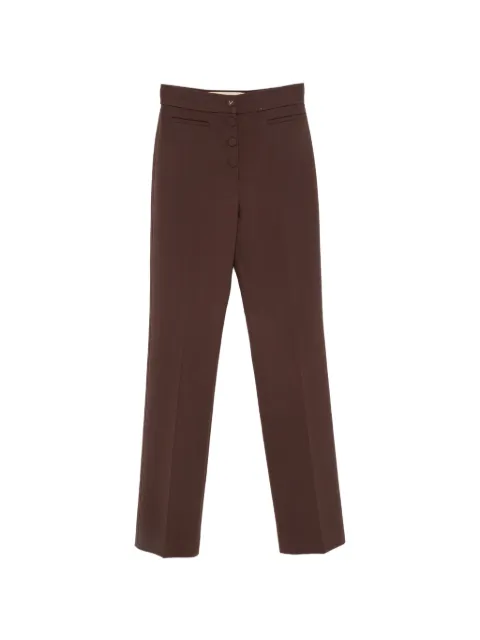 Valentino Garavani VLogo button-fastening trousers Brown BRB7C2A9K