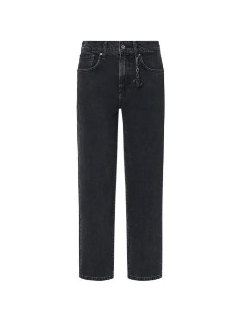 LIU JO boyfriend jeans with rips Black UF6157D485487524