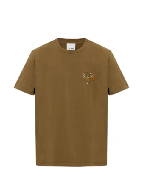 MARANT Honore embroidered T-shirt Brown TS0052HED2N02H