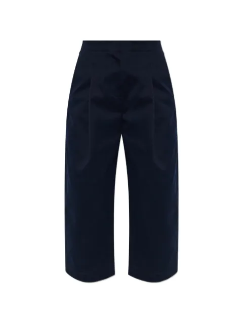 Studio Nicholson Dordoni pleated cotton trousers Blue DORDONISNW16160