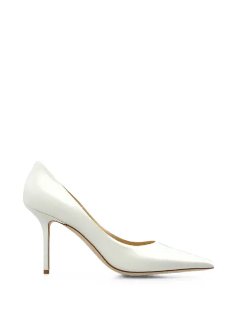 Jimmy Choo Love 85 satin pumps White LOVE85SAT
