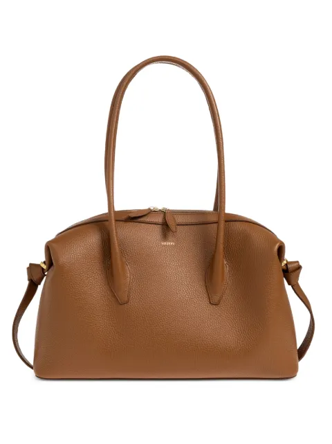 Yuzefi Hazel Brioche Duffle leather tote bag Brown BRIOCHEDUFFLEPEBBLEGRAINLEATHER