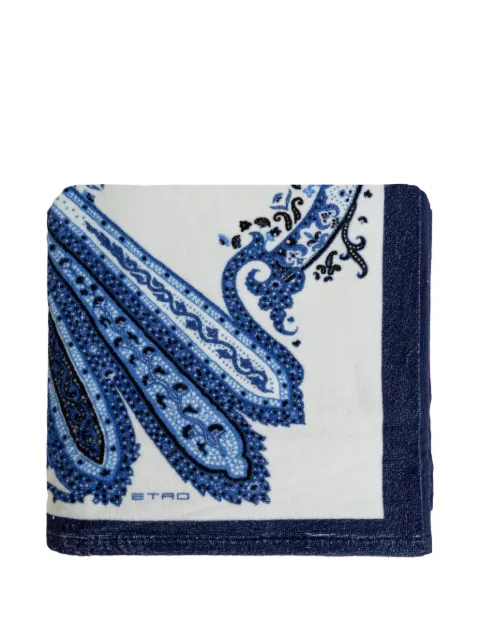 ETRO HOME paisley-print beach towel White UKFE0002AKI14