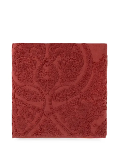 ETRO HOME Paisley jacquard-weave bath towel Red UKFC0001AQ447