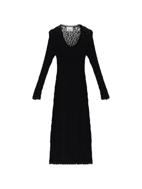 ISABEL MARANT Belsane lace-knit midi dress Black RO1193FAD3J17I
