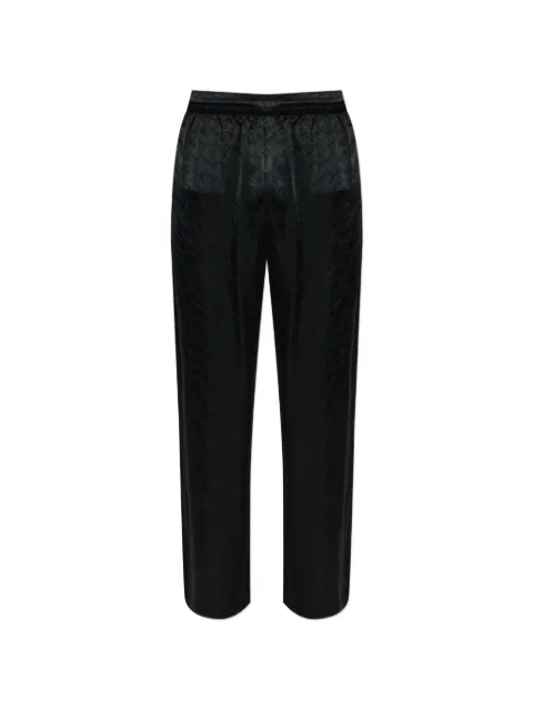 Diesel logo-jacquard elasticated-waistband trousers Black PTHECKEFBZA