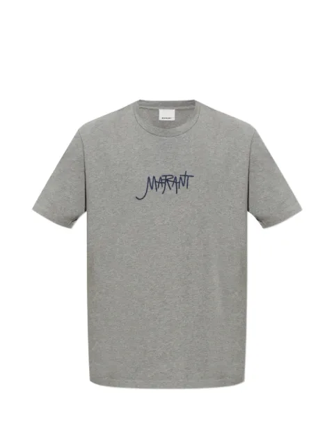 MARANT Honore logo-embroidered T-shirt Grey TS0052HCD3N09H