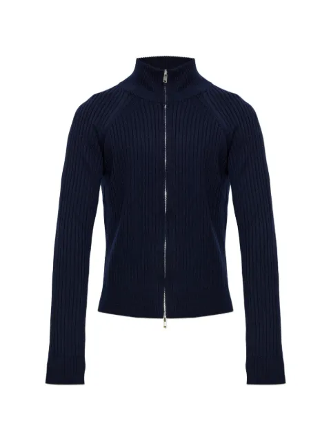 MARANT ribbed-knit zip-up cardigan Blue CA0192HAD3L05H
