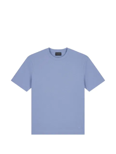 Emporio Armani waffle-knit T-shirt Blue EM007038AF10762