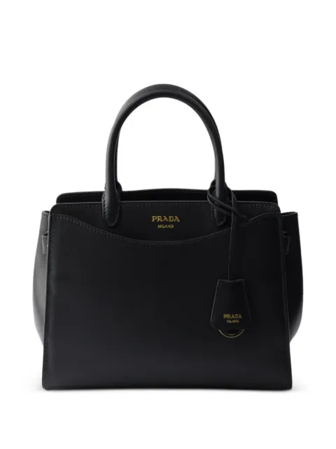 Prada Prelude medium leather handbag Black 1BA507VOOO2CYS