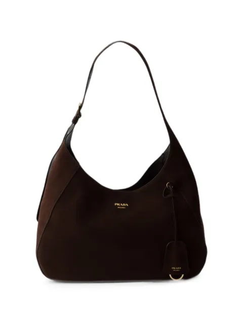 Prada large suede bag Brown 1BC299VOOO2C4S