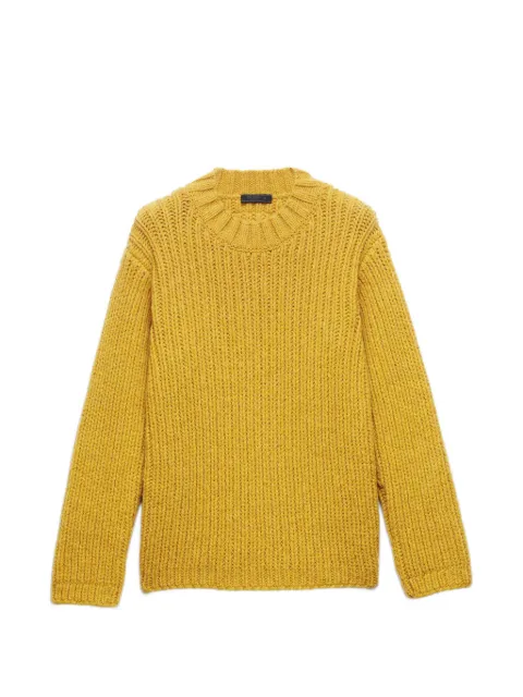 Prada shetland wool crew-neck sweater Yellow UMF435SOOO198T