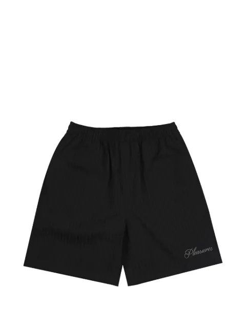 Pleasures Fortunate logo-detail shorts Black P26SU015