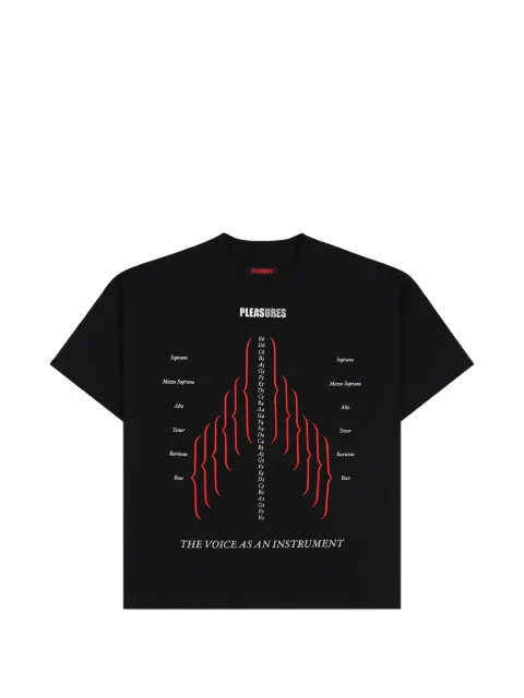 Pleasures Choir Heavyweight graphic-print T-shirt Black P26SU023