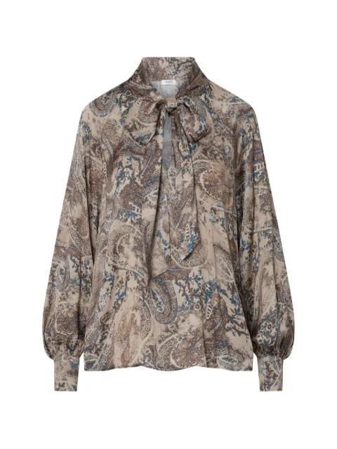 LIU JO printed satin blouse Neutrals WF6423TS061