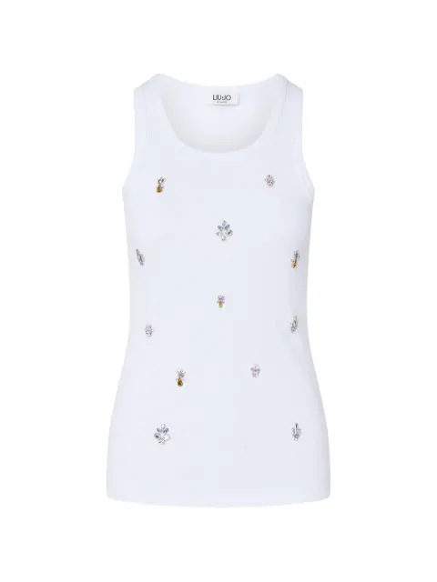 LIU JO T-shirt with jewel decoration White WF6408J4822