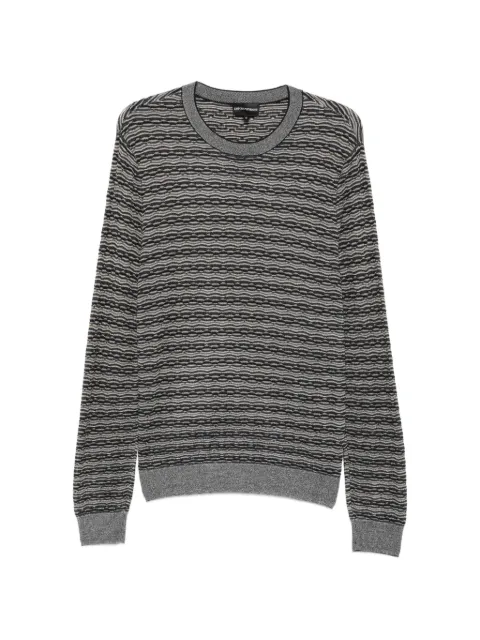Emporio Armani horizontal-stripe sweater Blue EM006421AF29856
