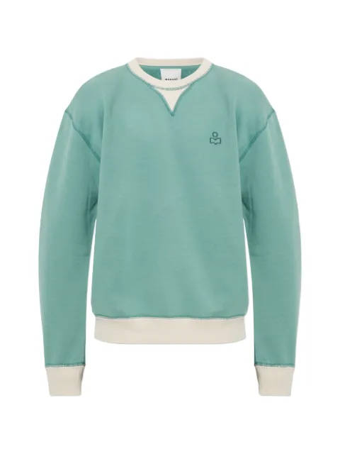 MARANT Miker logo-embroidered sweatshirt Green SW0189HAD1M01H