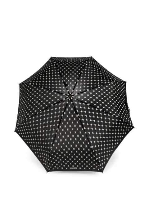 Moschino monogram foldable umbrella Black 8500TOPLESSA