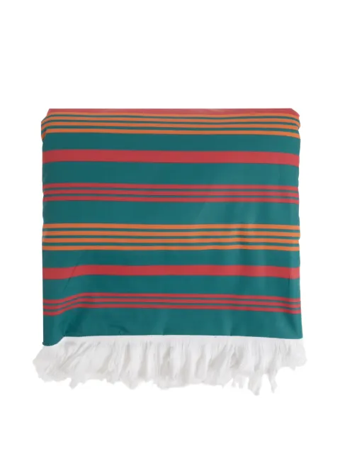 ETRO HOME double-sided fringed beach towel Green UKFE0003AV938
