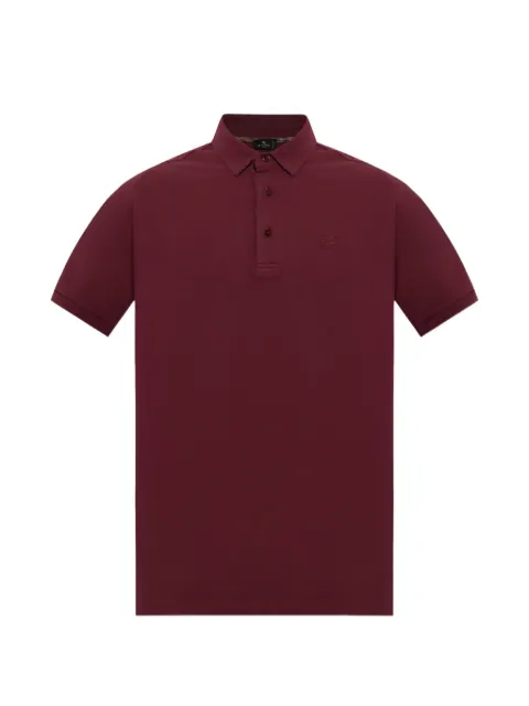 ETRO embroidered-logo polo shirt Red MRMD0006AU11X