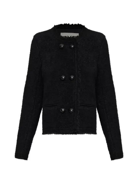ISABEL MARANT Suely frayed-edge jacket Black VE0751FAD3E05I