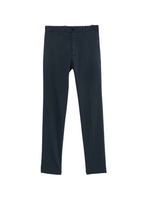 Incotex pressed-crease straight-leg trousers Blue 1W008440417
