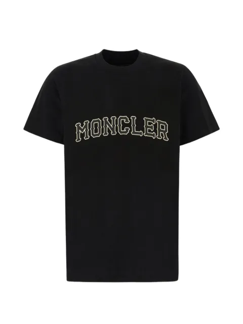 Moncler logo-print cotton T-shirt Black 8C0001889B8U
