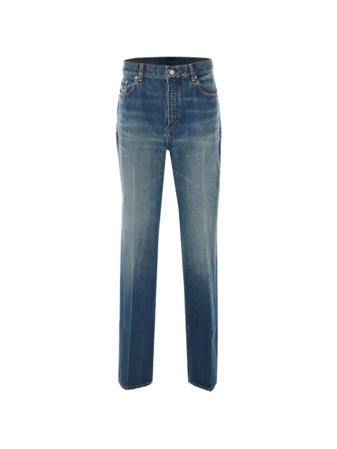 Alaïa zip-up bootcut jeans Blue AA9P1275D011