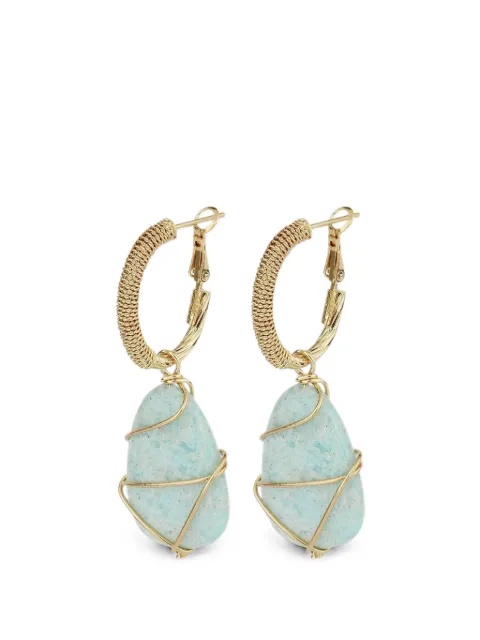 Gas Bijoux amazonite earrings Gold ALYRERAINBOWGMO