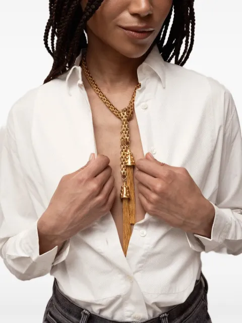 Sylvia Toledano tassel-detail chain-link necklaces Gold P246A