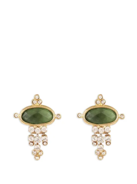 Gas Bijoux Tiki serpentine-embellished earrings Gold ATIKIPMO595