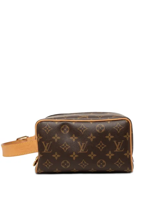 Louis Vuitton Pre-Owned 2019-2026 Monogram Locker Dopp Kit clutch bag Brown Z3N57ZCRFE1VBYR3