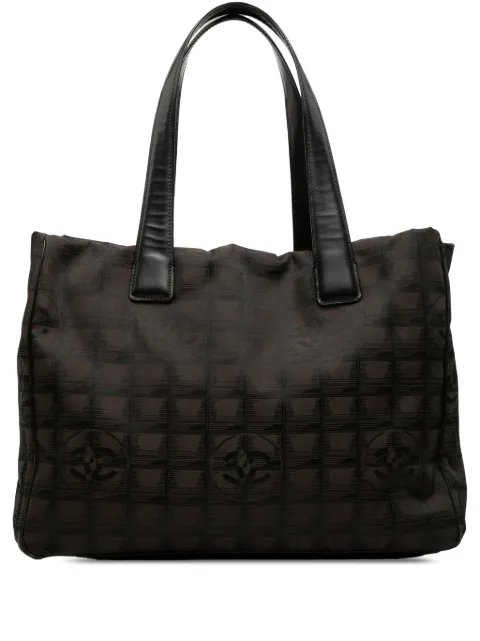 CHANEL Pre-Owned 2005-2006 New Travel Line Nylon tote bag Brown RU996NEWQ3KG7W9S