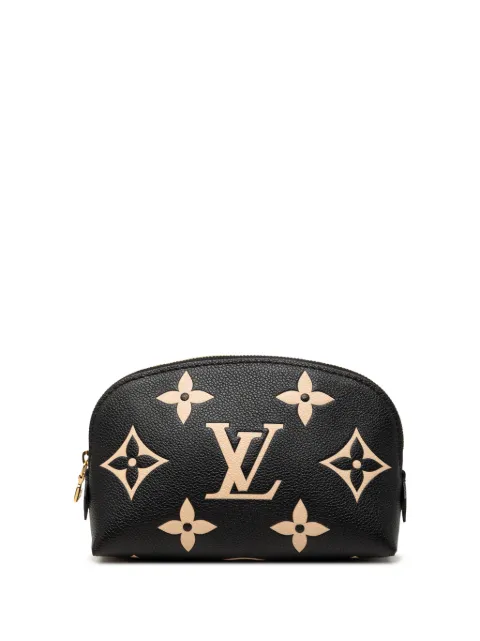 Louis Vuitton Pre-Owned 2010-2026 Bicolor Monogram Empreinte Giant Cosmetic pouch Black NFI6N8YHHHJVN62I